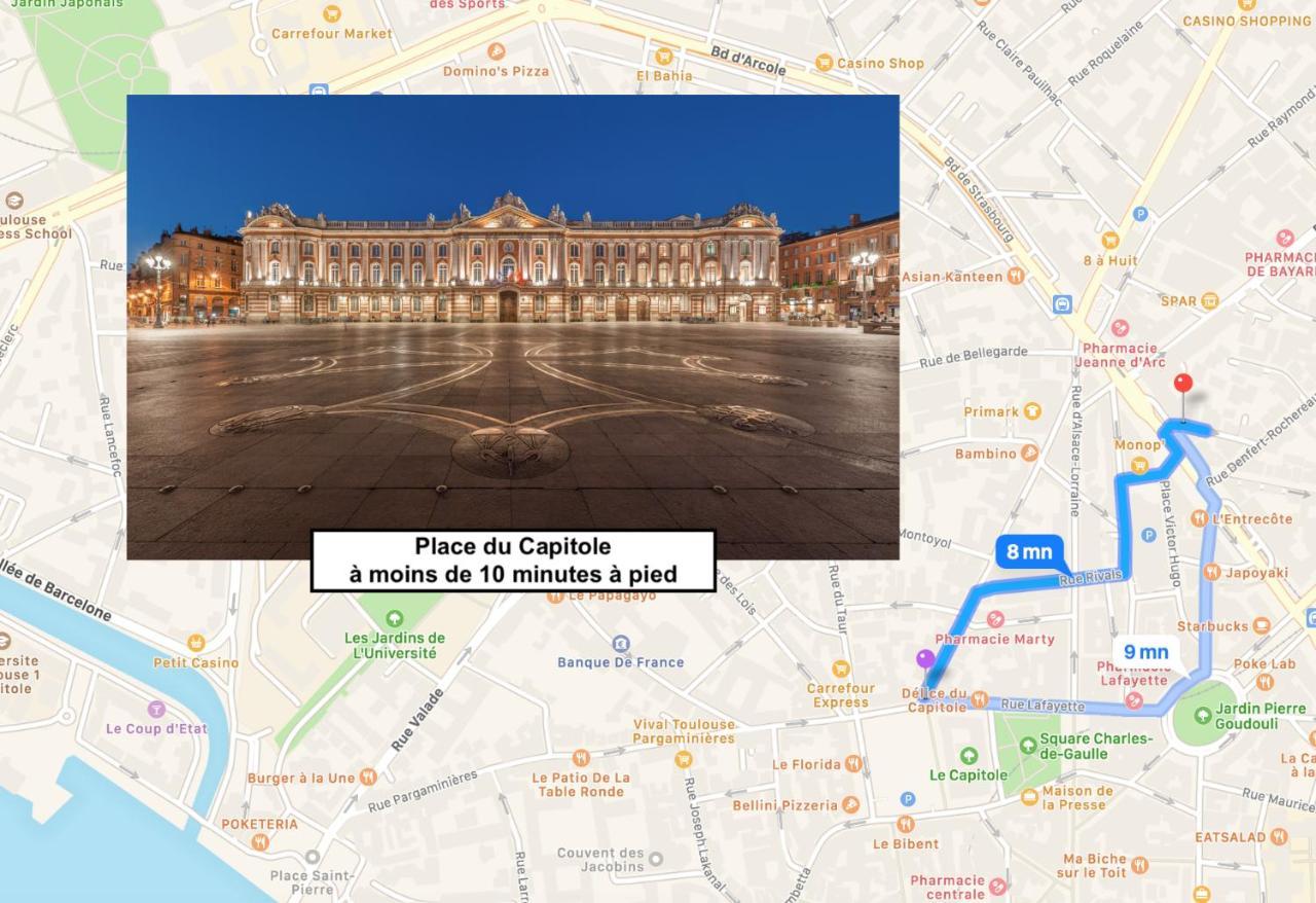 Le Victor Hugo - Studio Avec Parking # Hypercentre Appartement Toulouse Buitenkant foto