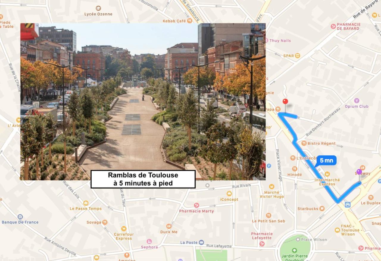 Le Victor Hugo - Studio Avec Parking # Hypercentre Appartement Toulouse Buitenkant foto