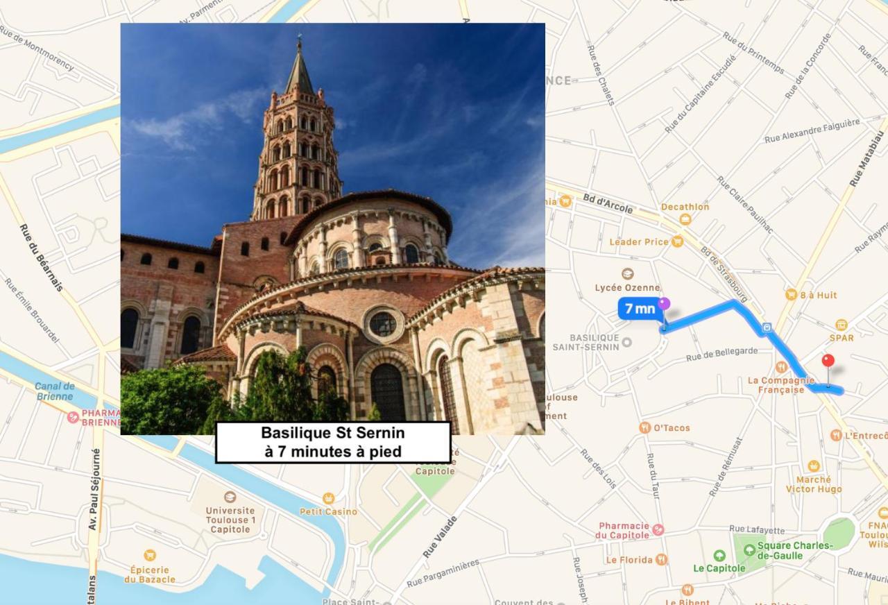 Le Victor Hugo - Studio Avec Parking # Hypercentre Appartement Toulouse Buitenkant foto